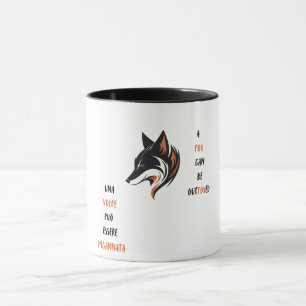 A fox can be outfoxed witty mug