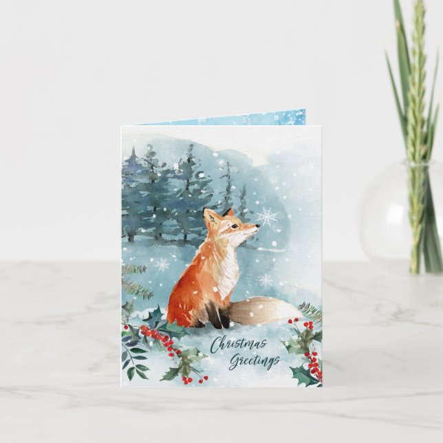 A Foxy Christmas Card (Front)