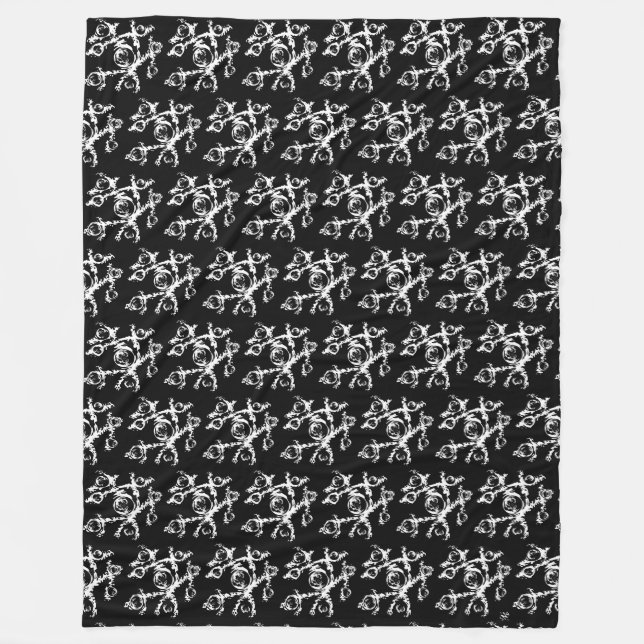 A fractal fantasy fleece blanket (Front)