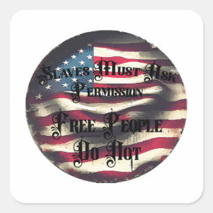 A Free People Square Sticker