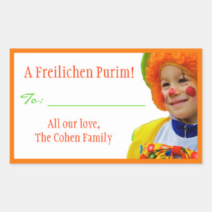 A Freilichen Purim Label