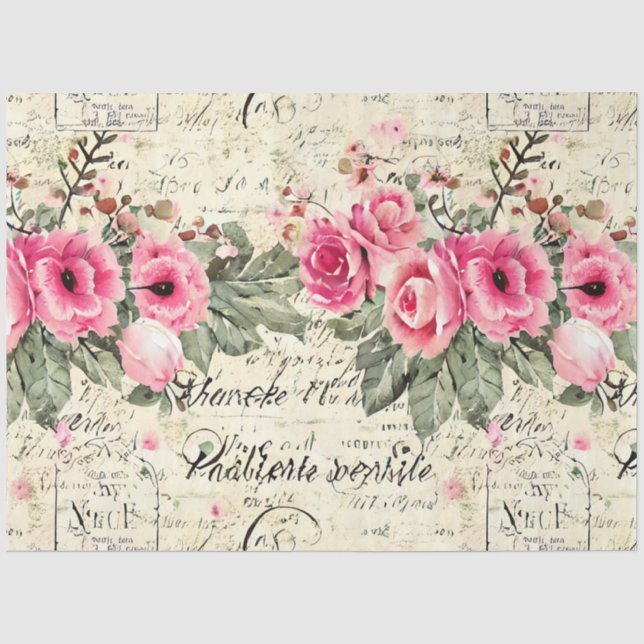 A French Ephemera Design Series 15 Tissue Paper (Front)