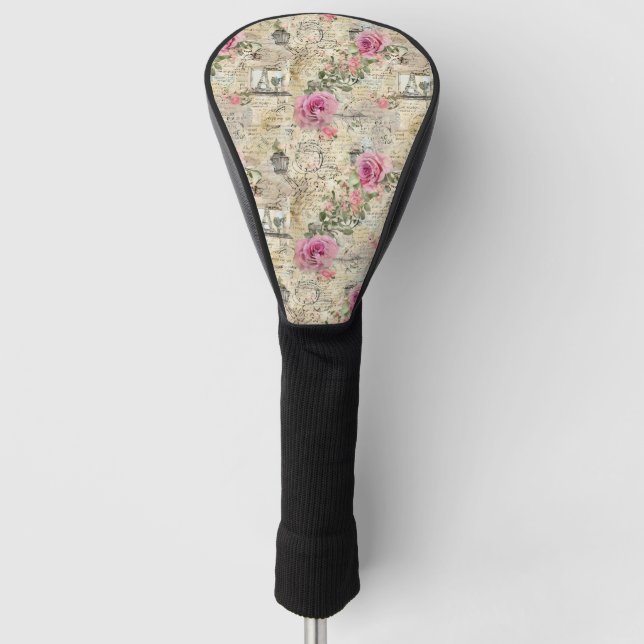 A French Ephemera Design Series 1 Golf Head Cover (Front)