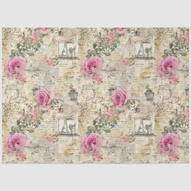 A French Ephemera Design Series 1 Tissue Paper (Front)