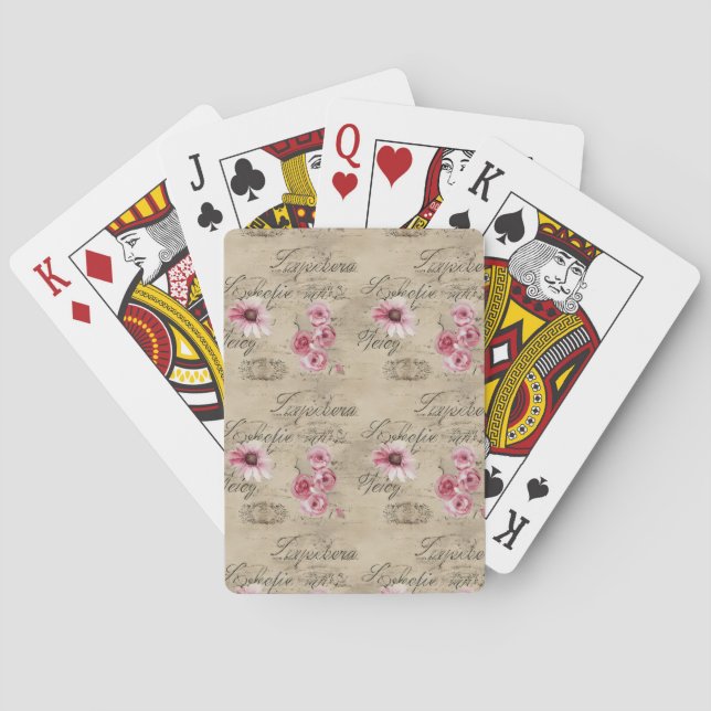A French Ephemera Design Series 20 Playing Cards (Back)