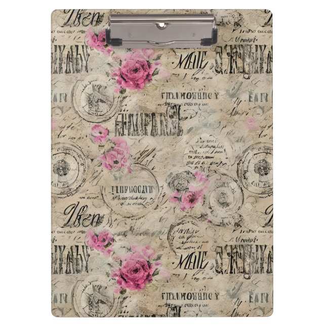 A French Ephemera Design Series 24 Clipboard (Front)