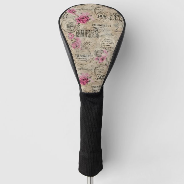 A French Ephemera Design Series 24 Golf Head Cover (Front)