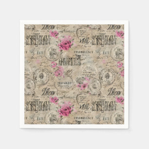 A French Ephemera Design Series 24 Napkin