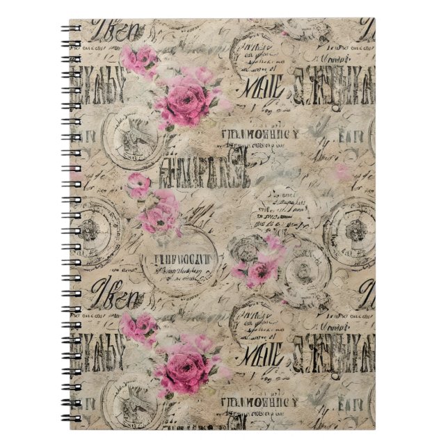 A French Ephemera Design Series 24 Notebook (Front)