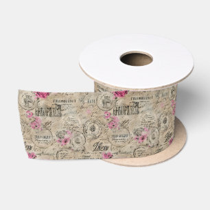 A French Ephemera Design Series 24 Satin Ribbon