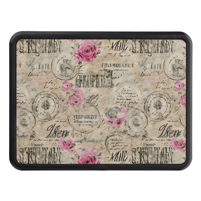 A French Ephemera Design Series 24 Trailer Hitch Cover (Front)