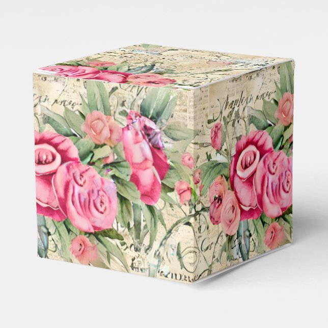 A French Ephemera Design Series 26 Favor Box (Front Side)