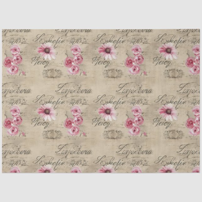 A French Ephemera Design Series 2 Tissue Paper (Front)