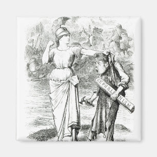 A French Lesson', cartoon from 'Punch' Magnet