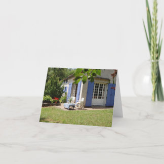 A French Terrace Holiday Card
