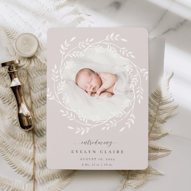 A Fresh Branch | Photo Birth Announcement (Creator Uploaded)