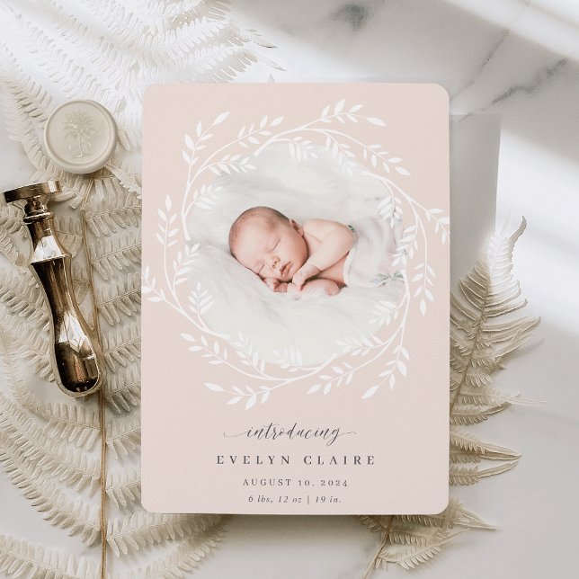 A Fresh Branch | Photo Birth Announcement (Creator Uploaded)