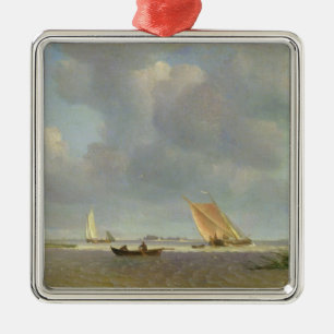 A fresh breeze on the Elbe, c.1830 Metal Ornament