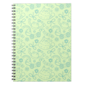 "A Friend for Everyone" Pattern Notebook Green