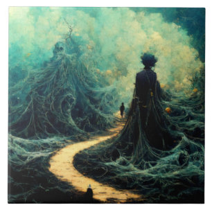 A friend from a dream land CG art Tile