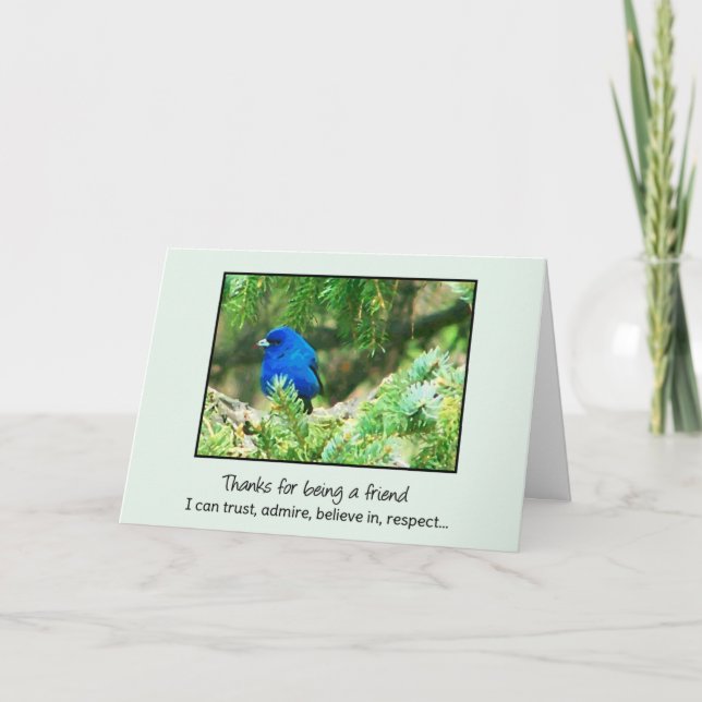 A Friend I Can Trust... Thank You Card (Front)