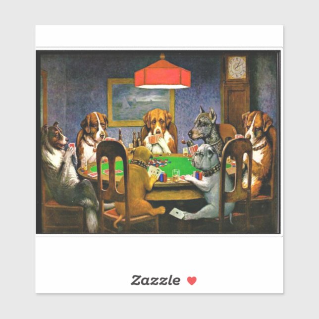 A Friend in Need, Dogs Playing Poker, (Sheet)