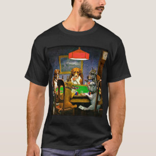A Friend in Need, Dogs Playing Poker, T-Shirt