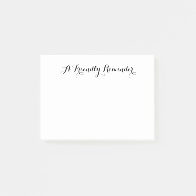 A Friendly Reminder Customizable Note (Front)