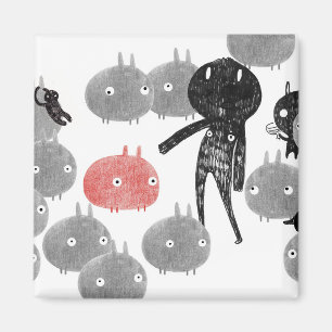 A friendly visit to the bunnyland 2014 magnet