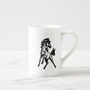 A Frisky Jumping Horse in the Wild Bone China Mug