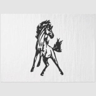 A Frisky Jumping Horse in the Wild Tissue Paper