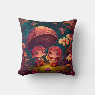 A frog and his company playing around throw pillo pillow