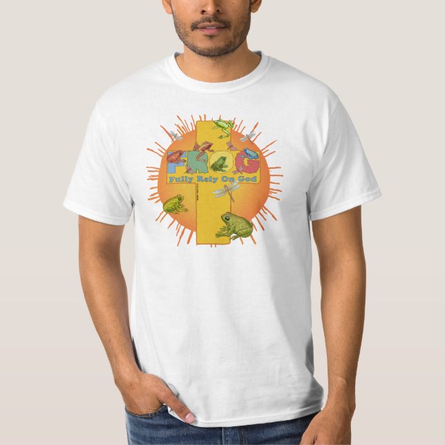 A FROG Christian Cross  t-shirt  (Front)