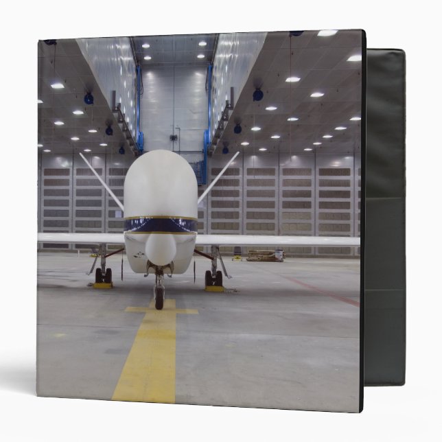 A front view of a Global Hawk unmanned aircraft Binder (Front/Inside)