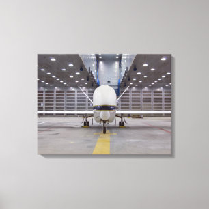 A front view of a Global Hawk unmanned aircraft Canvas Print