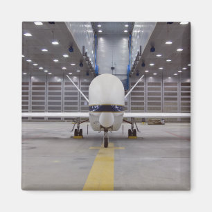 A front view of a Global Hawk unmanned aircraft Magnet