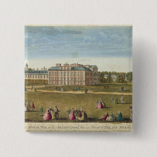 A Front View of the Royal Palace of Kensington 2 Inch Square Button