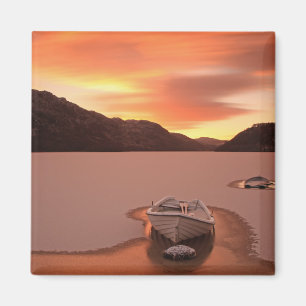 A Frozen Loch Ruthven, Uk Magnet