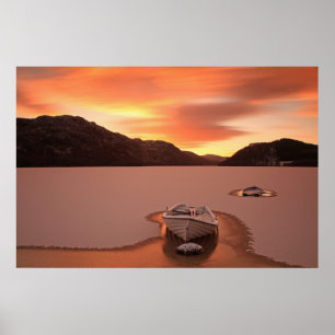 A Frozen Loch   Ruthven, Uk Poster