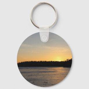 A Frozen Sunset Keychain
