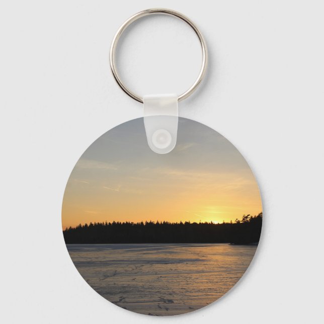 A Frozen Sunset Keychain (Front)