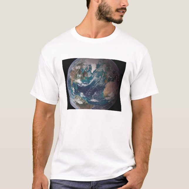 A full view of Earth showing global data 2 T-Shirt (Front)