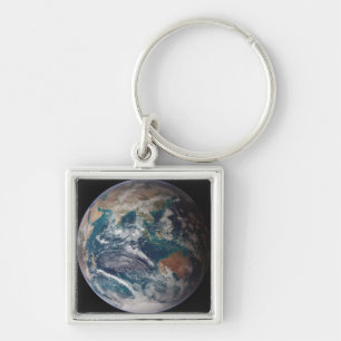A full view of Earth showing global data Keychain