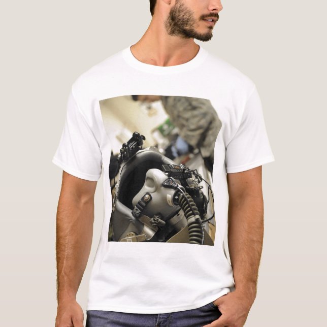 A fully assembled flight crew helmet T-Shirt (Front)