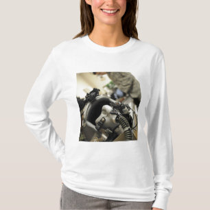 A fully assembled flight crew helmet T-Shirt