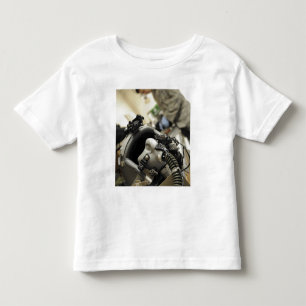 A fully assembled flight crew helmet toddler t-shirt