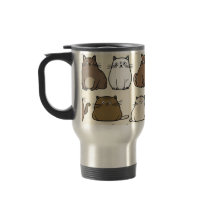 A Fun and Whimsical Cute Cat Design Travel Mug