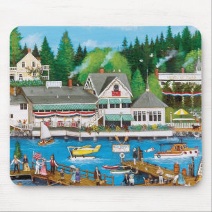 A Fun Day at the Docks Fine Art Mouse Pad