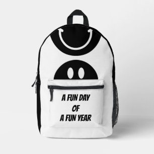 A Fun Day of a Fun Year – Positive Vibes Design Printed Backpack