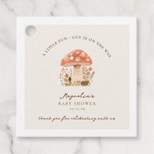 A Fun Little Guy is on the Way Baby Shower  Favour Tags